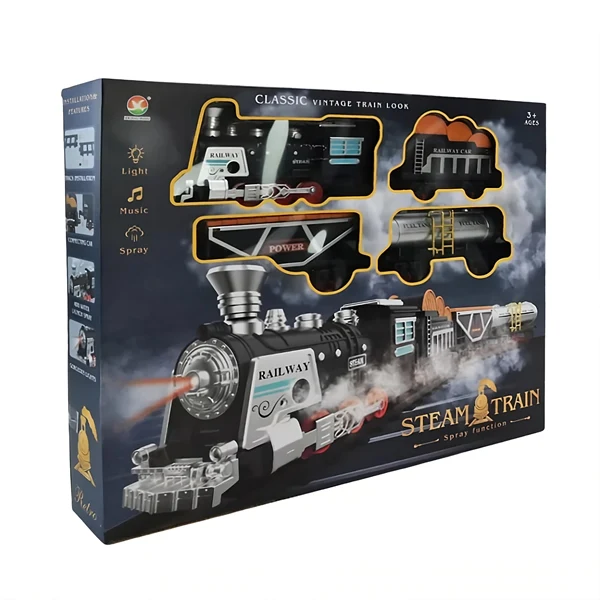Train Steam avec spray à eau
