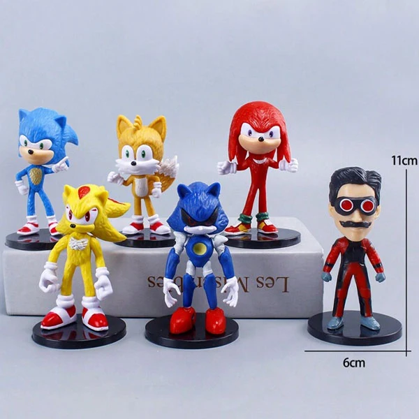Pack 6 figurines Sonic