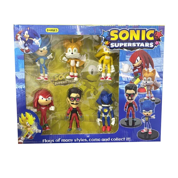 Pack 6 figurines Sonic
