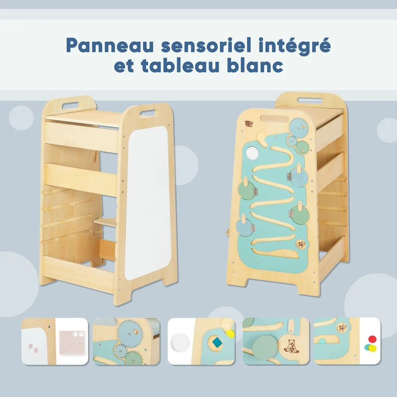Tour d'observation multifonction 5 en 1 - Play XL - Menthe/Jaune