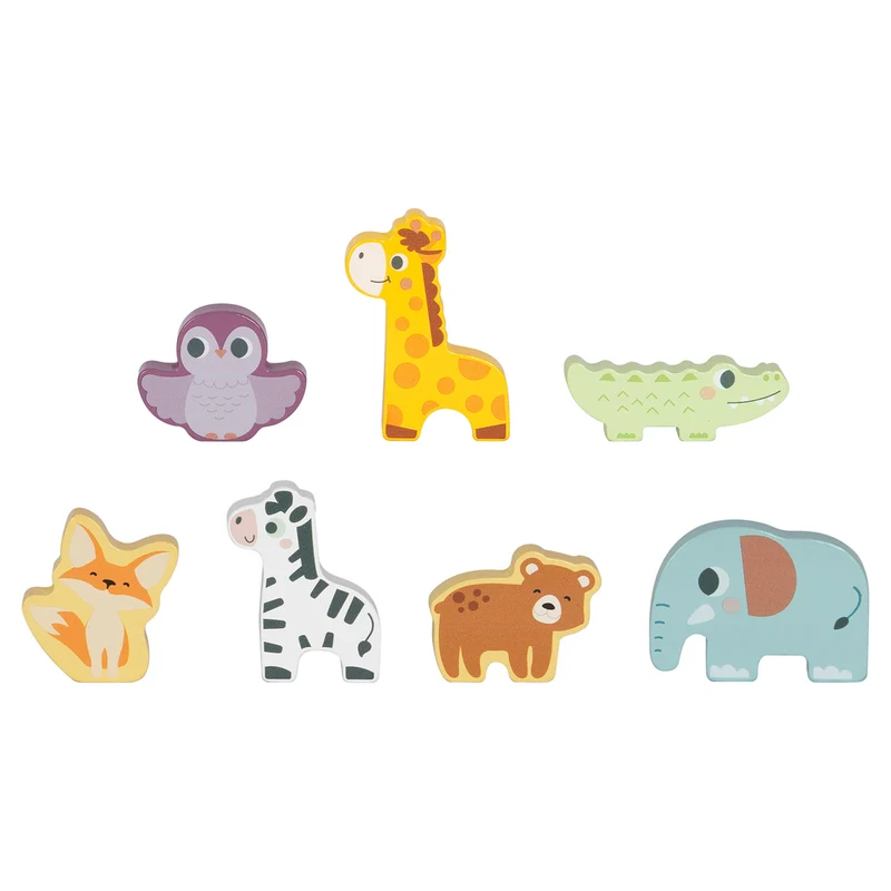 Puzzle en bois pour enfants avec animaux de BusyKids