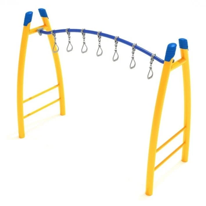 Curved Overhead Swinging Ring Monkey Bars