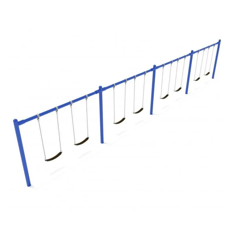 Single Post Swing Set - 4 Bay