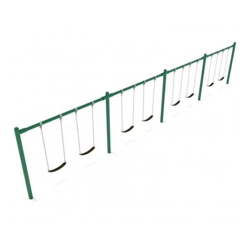 Single Post Swing Set - 4 Bay