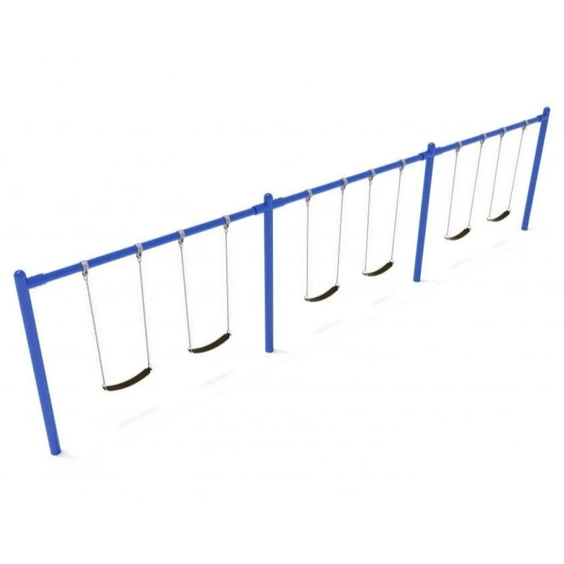 Single Post Swing Set - 3 Bay