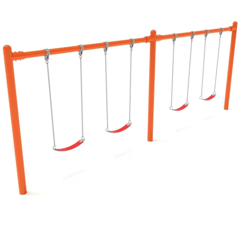 Single Post Swing Set - 2 Bay