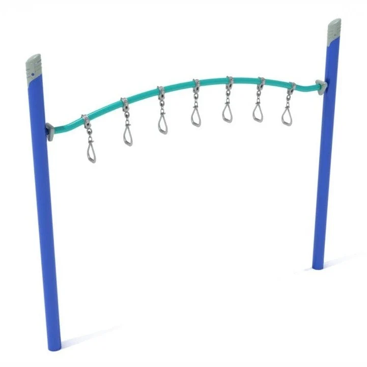 Single Post Swinging Ring Monkey Bars
