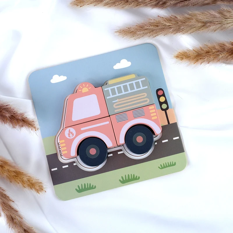 BusyKids Set de puzzles "Transport"