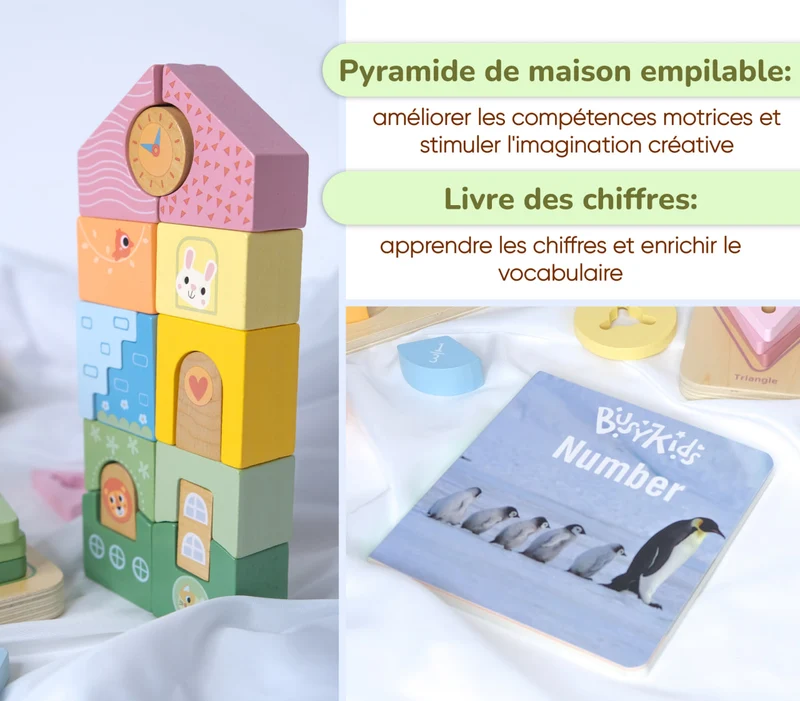 Coffret de Jeu Montessori pour les enfants de 24 à 36 mois BusyKids