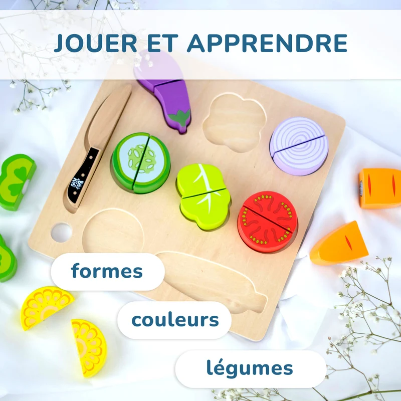 Le trieur en bois Montessori "Légumes" pour enfants