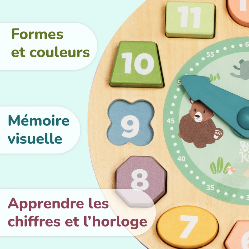 Horloge-Puzzle Enfant BusyKids