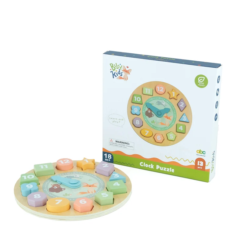 Horloge-Puzzle Enfant BusyKids