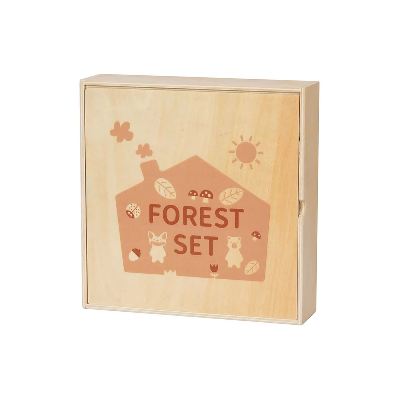 Set de figurines en bois Montessori "La Forêt"