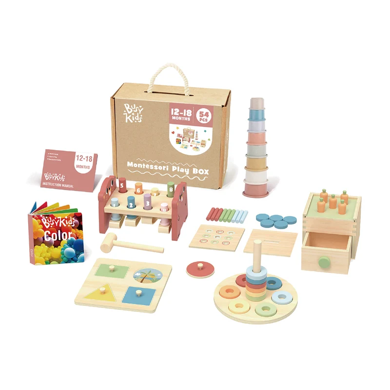 Coffret de Jeu Montessori pour les enfants de 12 à 18 mois