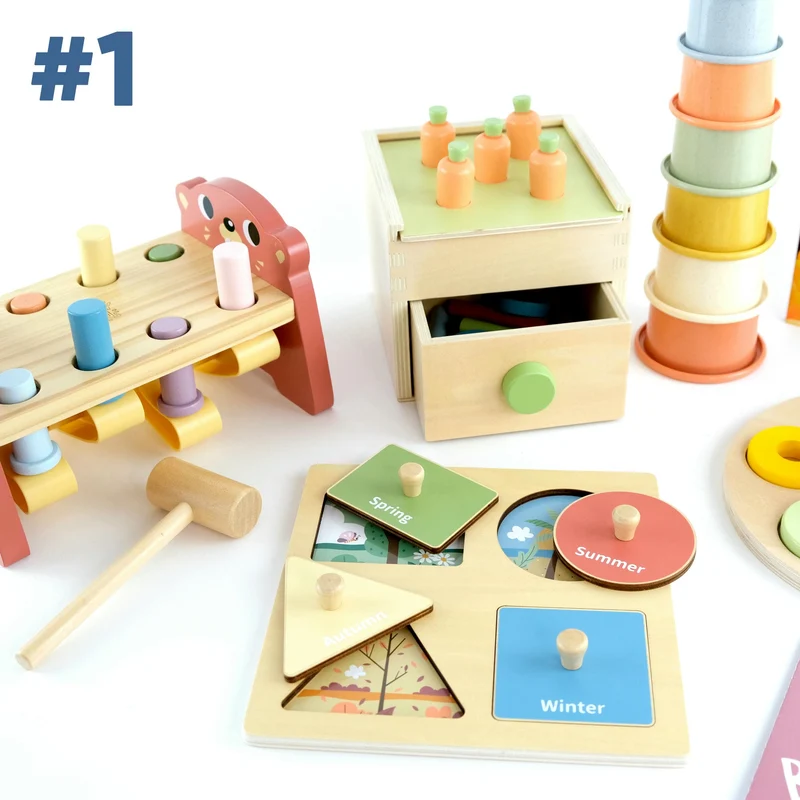 Coffret de Jeu Montessori pour les enfants de 12 à 18 mois