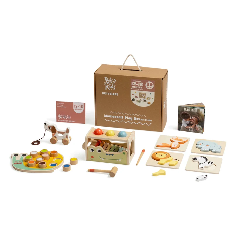 Coffret de Jeu Montessori pour les enfants de 12 à 18 mois