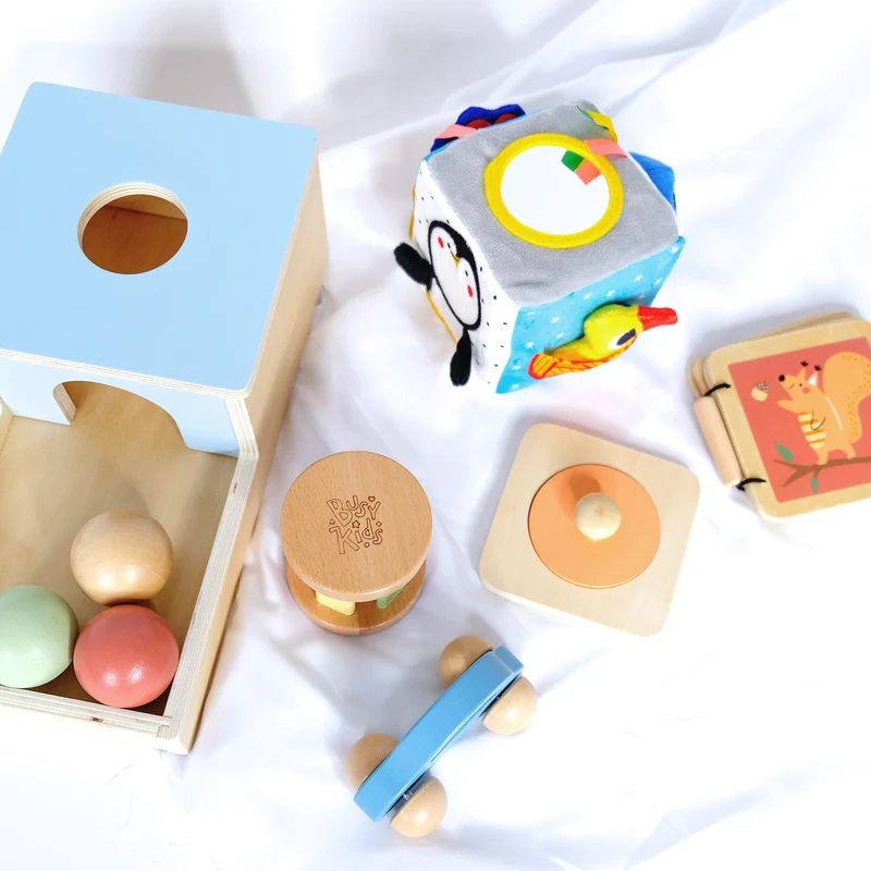 Coffret de Jeu Montessori "BusyKids" pour les enfants de 6 à 12 mois