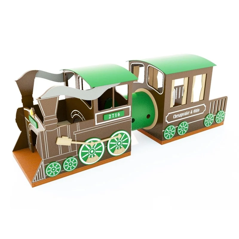 Toddler Steam Engine With Coach Playset