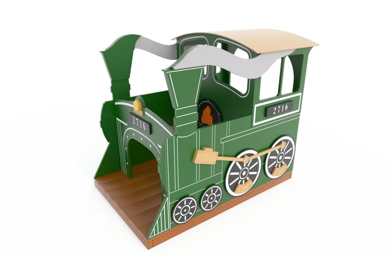 Toddler Steam Engine With Coach Playset
