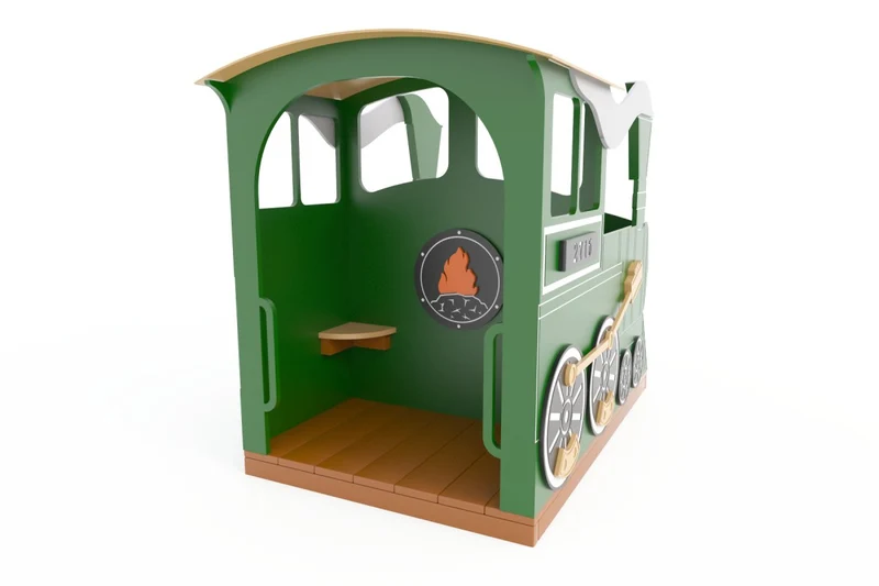 Toddler Steam Engine With Coach Playset