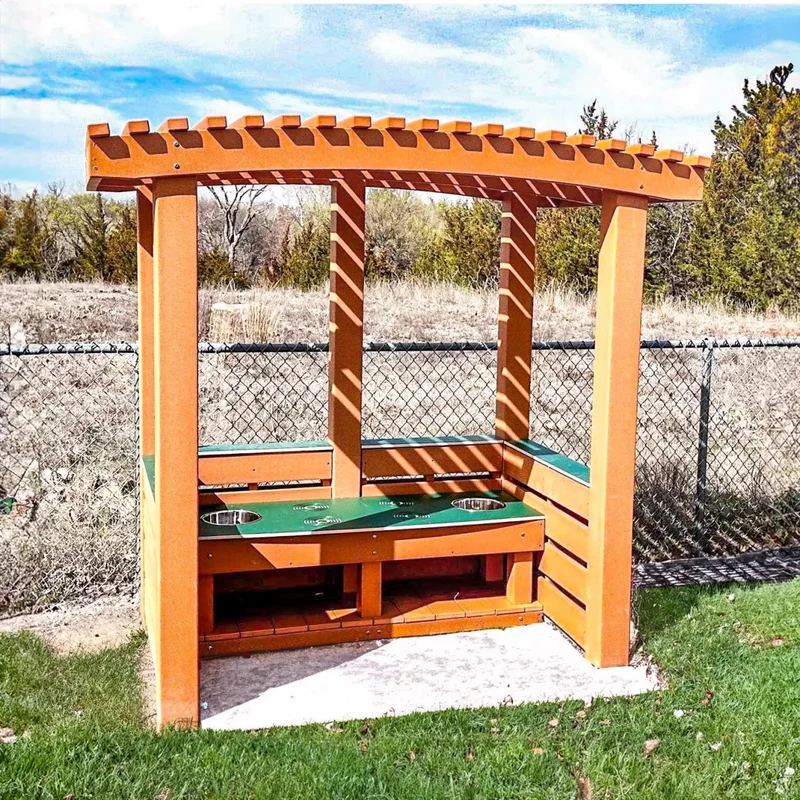 Pergola With Mud Kitchen