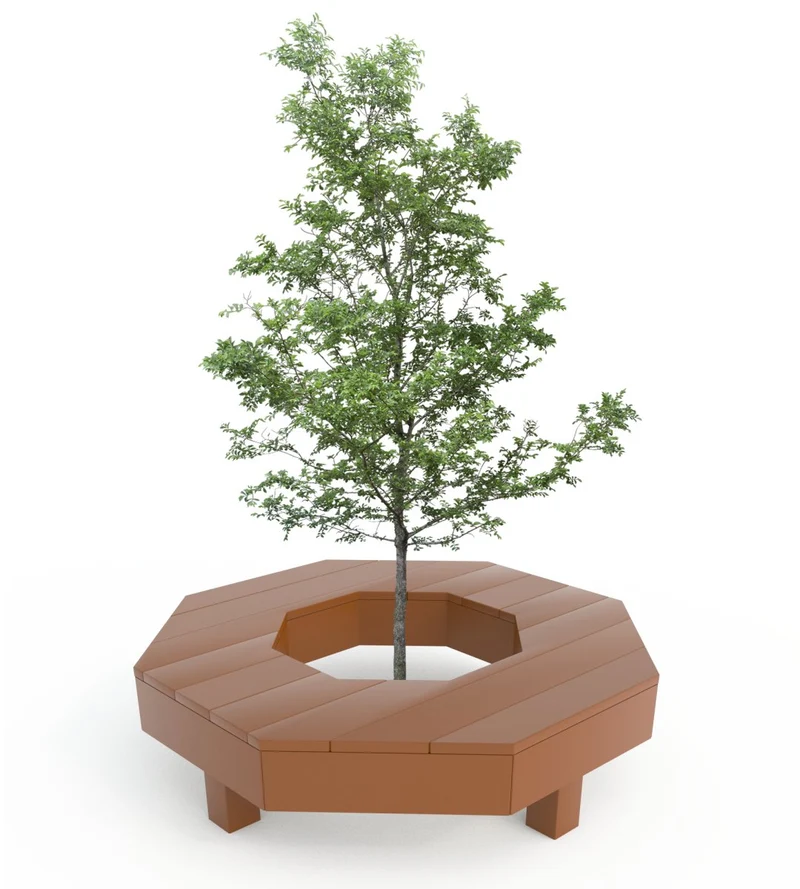 Octagonal Tree Bench