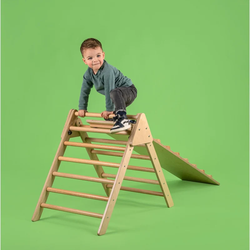 Triangle 7 barres d'inspiration Pikler