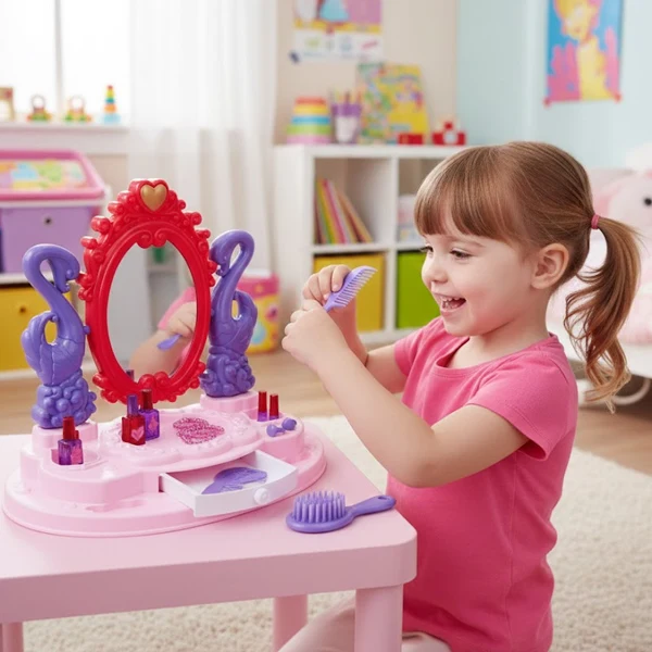 Mini coiffeuse de maquillage Barbie
