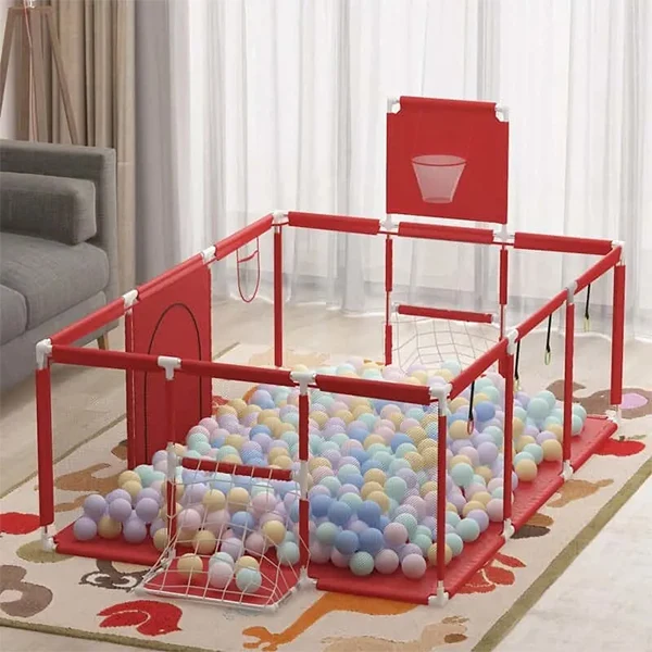 Parc bébé avec foot et basket