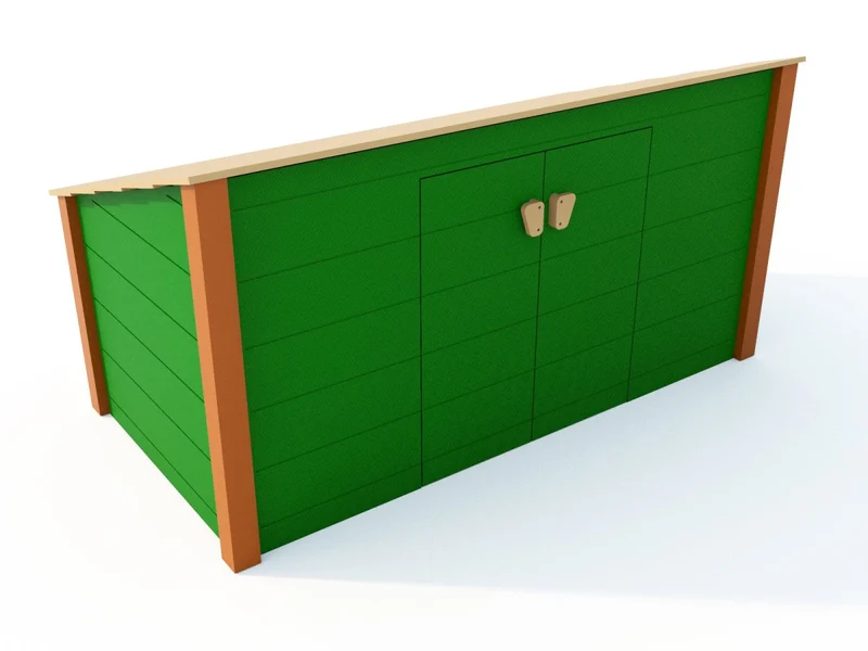 Single Modern Trike Shed