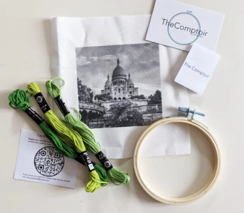 Montmartre - mini kit de broderie débutant