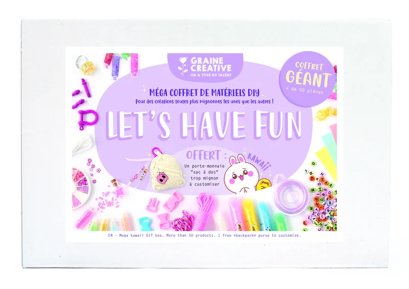 Coffret DIY Kawaii Graine Créative – Kit créatif bijoux et accessoires kawaii