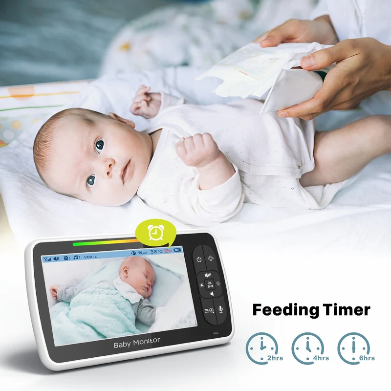 SM650 5-Inch No-WiFi Baby Monitor with Camera