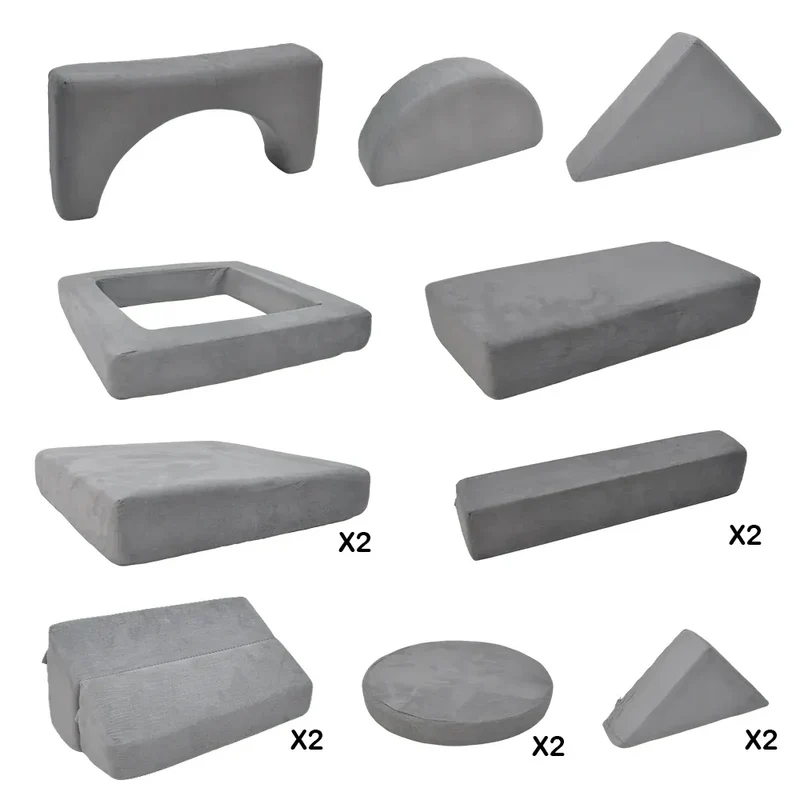 17pc Modular Kids Play Sofa Toddler Couch High Density Foam Play Block