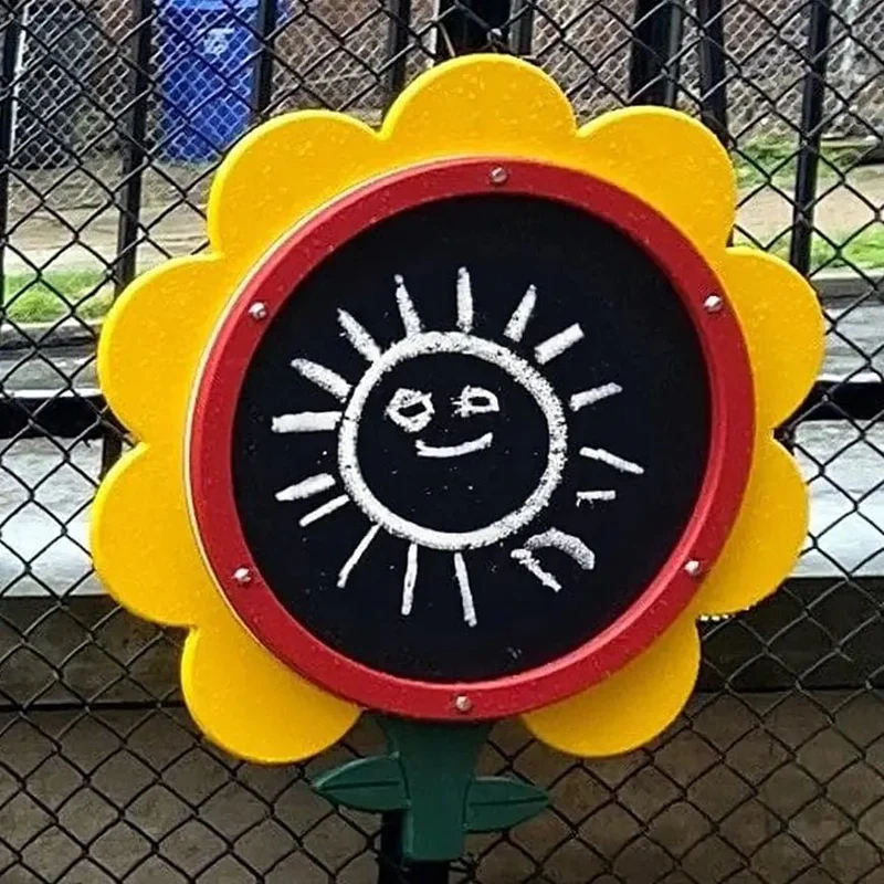 Fence Flower Chalkboard