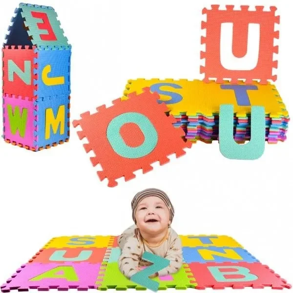 Tapis puzzle en mousse alphabet 26 pcs