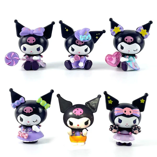 Pack 6 figurines Kuromi