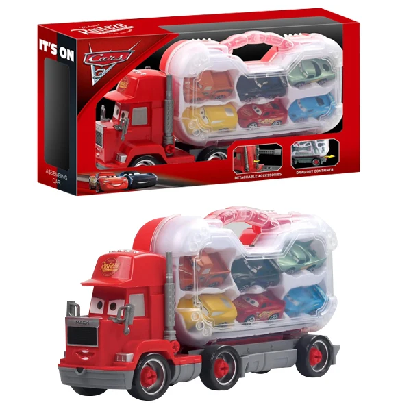 Camion Transporteur avec mallette 6 voiturettes