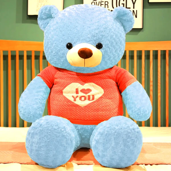 Peluche Ours géant avec pull 120 cm