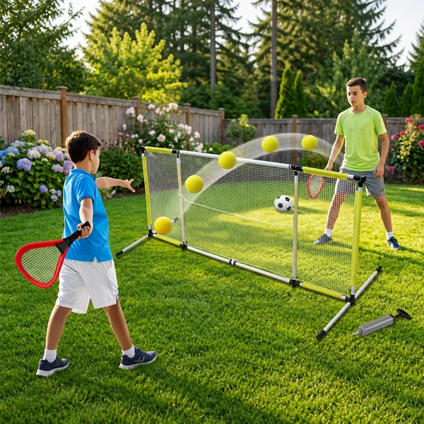 Panneau de foot & jeu de tennis 2 en 1
