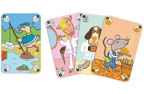 Djeco Card Game Happy Family / jeu des cartes Famille heureuse