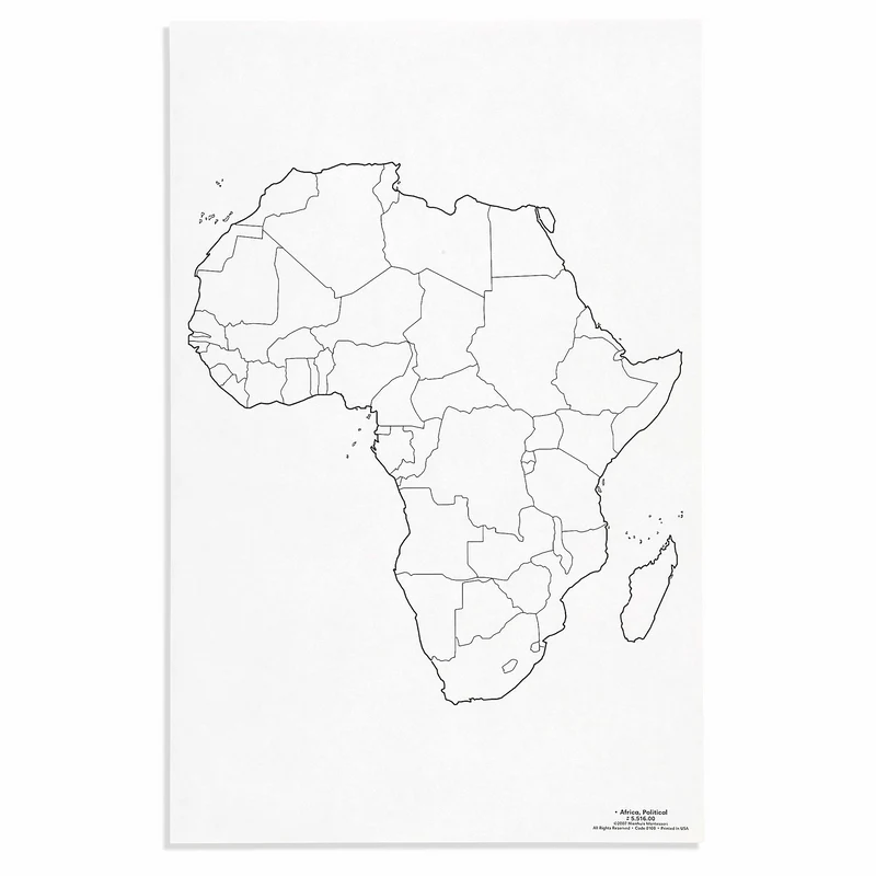 Cartes des états de l'Afrique x 50 - Nienhuis AMI