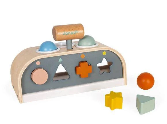 Janod Sweet Cocoon Tap Tap Shape Sorter - Trieur de formes