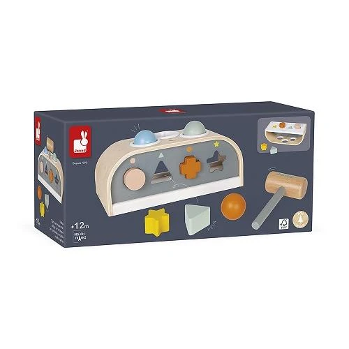 Janod Sweet Cocoon Tap Tap Shape Sorter - Trieur de formes