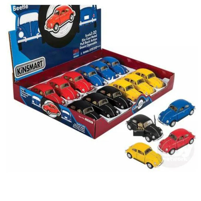 Volkswagen Classic Bug Diecast Car - Voiture miniature Coccinelle classique (Black/Noir)