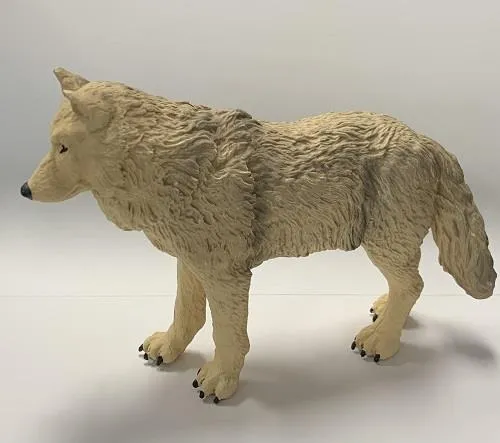 Papo Figurine Large Grey Wolf - Loup Gris Grand