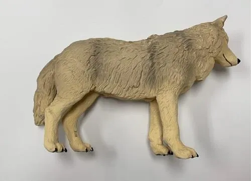 Papo Figurine Large Grey Wolf - Loup Gris Grand