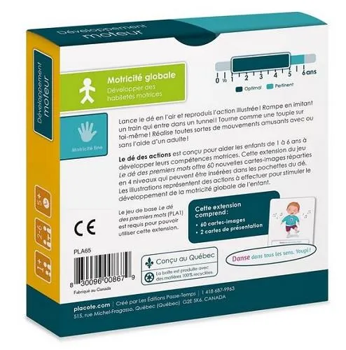 Placote Le dé des actions extension