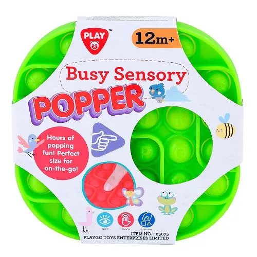 Busy Sensory Popper Alphabet Green - Popper Sensoriel Actif Alphabet Vert