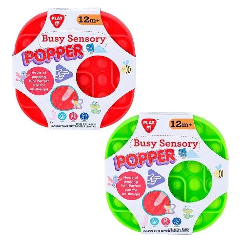 Busy Sensory Popper Alphabet Green - Popper Sensoriel Actif Alphabet Vert